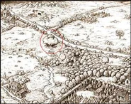 Los Cuatro Árboles en el mapa del Bosque