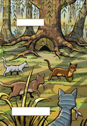 Campamento del Clan del Río en A shadow in RiverClan