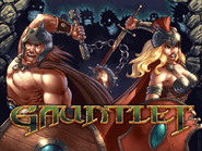 Gauntlet title screen, when it was remade for Xbox Live with improved graphics