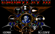 Gauntlet 3 select screen for Iceman