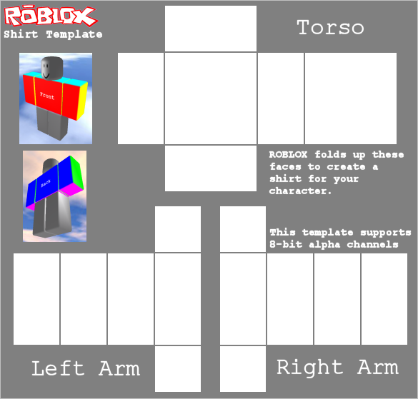 Roblox Template Shirt Transparent Image