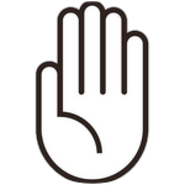 The icon used for "Dur à Cuire"'s placeholder badge, "Stop."