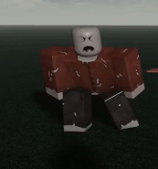 A Shambler repelled by the Crucifix.