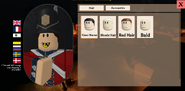 The oldest iteration of the customization menu (February 20, 2023).