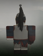 A back view of a Cuirassier Zombie.