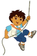 Diego on rope