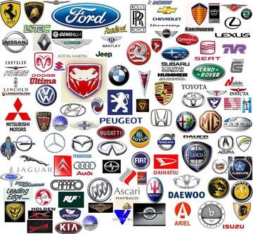 Car symbols on sale and names