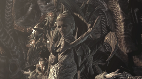 Queen Myrrah confronting Delta Squad.