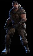 Dieño de Dom Comando en Gears of War 3