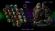 RAAM en la selección de personajes de Killer Instinct