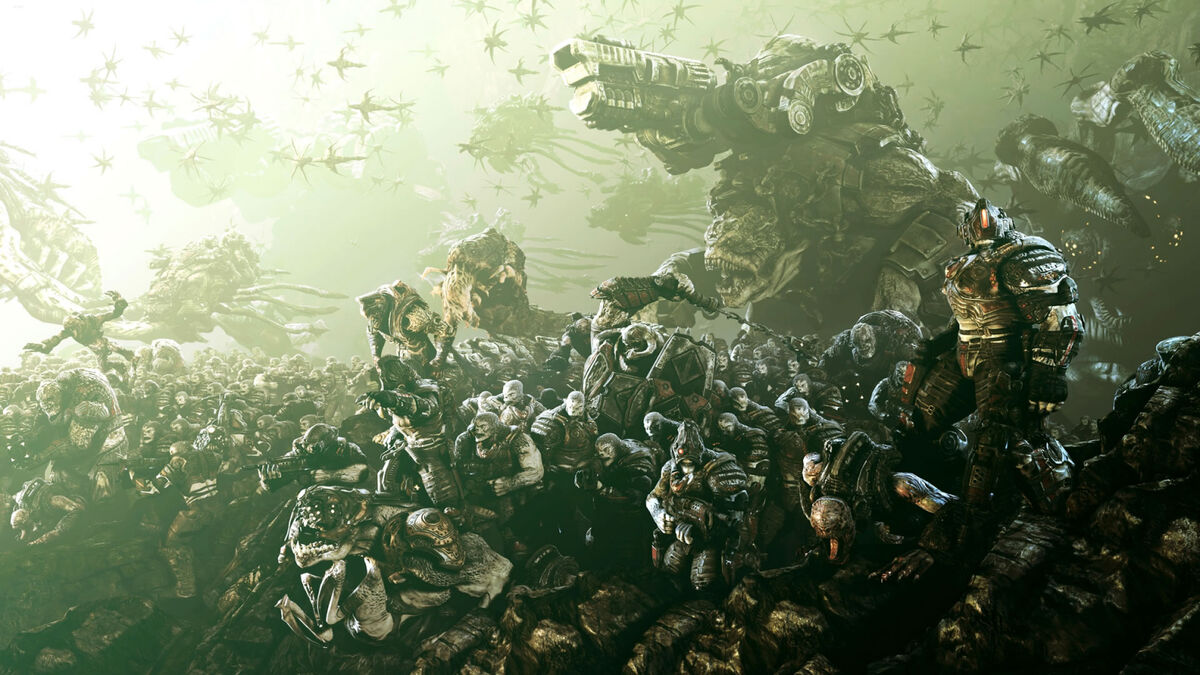Gears of War 2: Locust Calendar, I did texture work and cre…