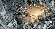 Algunos Jinetes luchando contra Marcus y Barrick