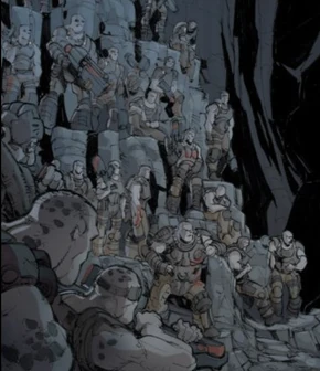 Bloodied Vanguard after losing the .