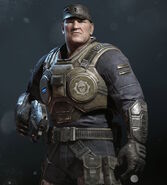 Major Victor Hoffman wearing Commando Armor.