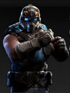 Golden Gear Gears of War 3 multiplayer character