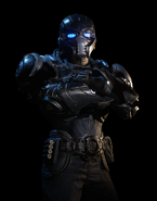 A female in alternate Locust War era Onyx Guard armor