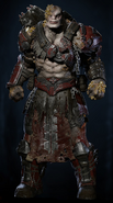 Scion Elite wearing Scion Armor. Note the Boom Shield on his back.