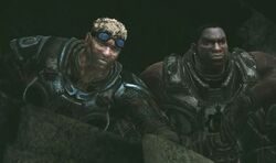 Baird and Cole in  while searching for a way to restore power to the Timgad Bridge.