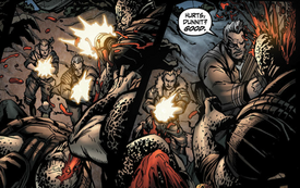 Bernie and Pad engage the Locust.