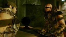 Griffin hablando con Marcus en su oficina