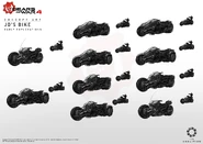 Distintos bocetos de la Mula