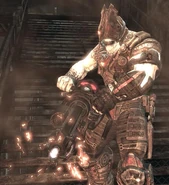 Un Cíclope disparando una Mulcher en Criogénico.