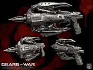Pre-modelo del Arco Explosivo para Gears of War.