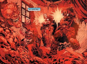 Gears eliminating the Locust threat in the Stratton Home.