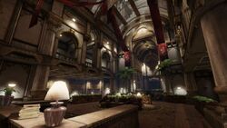 The interior of the hotel in Gears of War 3