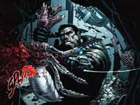 Dom matando Sanguijuelas.