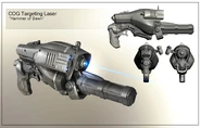 Arte Conceptual del Martillo del Alba para Gears of War.