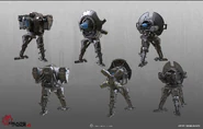 Seungjin-woo-fortificationsentry-sketch-002-shock.jpg (532 kB) Distintos Artes Conceptuales de un Centinela de Descargas para Gears of War 4