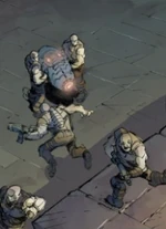 Praax along with another Drone carrying the explosive to the outpost.