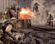  y  usando un Cañón Vulcan para abatir 