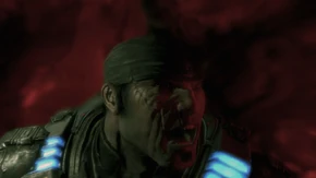 Sgt. Fenix cutting through the membrane.