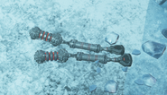 The Pendulum Wars-era COG Bolo Grenade model in Gears 5, found in Mount Kadar Laboratory