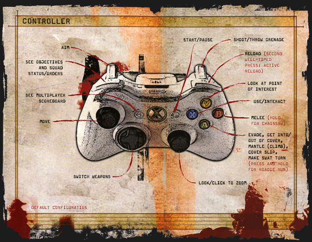 Gears of War 3 Controller - Xbox 360 (Special)