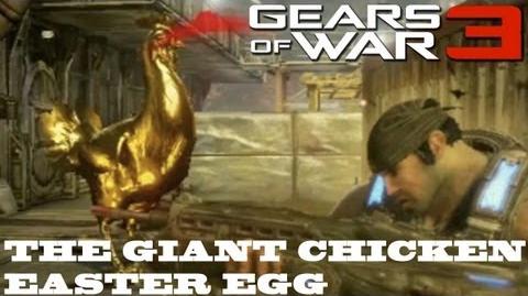 Gears of War 3 Giant Fire Breathing Golden Chicken