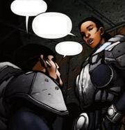 Bernie hablando con Marcus después de la muerte de Maxon