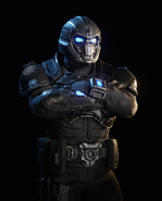 A male in New COG era Onyx Guard armor