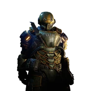 Oficial Indie con su Cuchillo de la URI