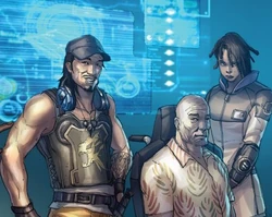 Tak alongside Hoffman and Hana ready to take Scorpio to Bravelle