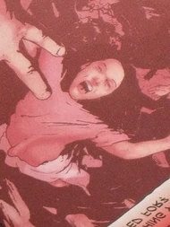 Sylvia falling to her death.