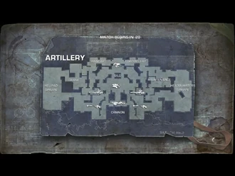 Artillery map