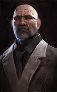 A portrait of an older Professor Adam Jonathon Fenix