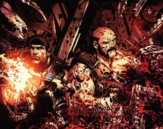 Barrick y Marcus eliminando Sanguijuelas