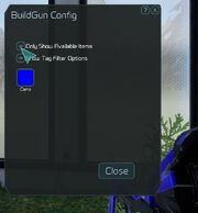 Build gun filter