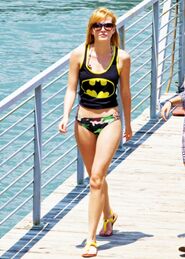 Bella-thorne-batman-top-over-bikini