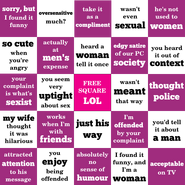 Sexistjokebingo