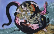 Illustration of Kai-Imori by Shigeru Mizuki.